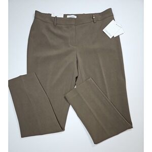 Calvin Klein Womens Green Mid Rise Slim Fit Ankle Pants Size 6 NWT